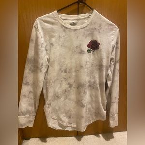 Hollister long sleeve marbled t-shirt